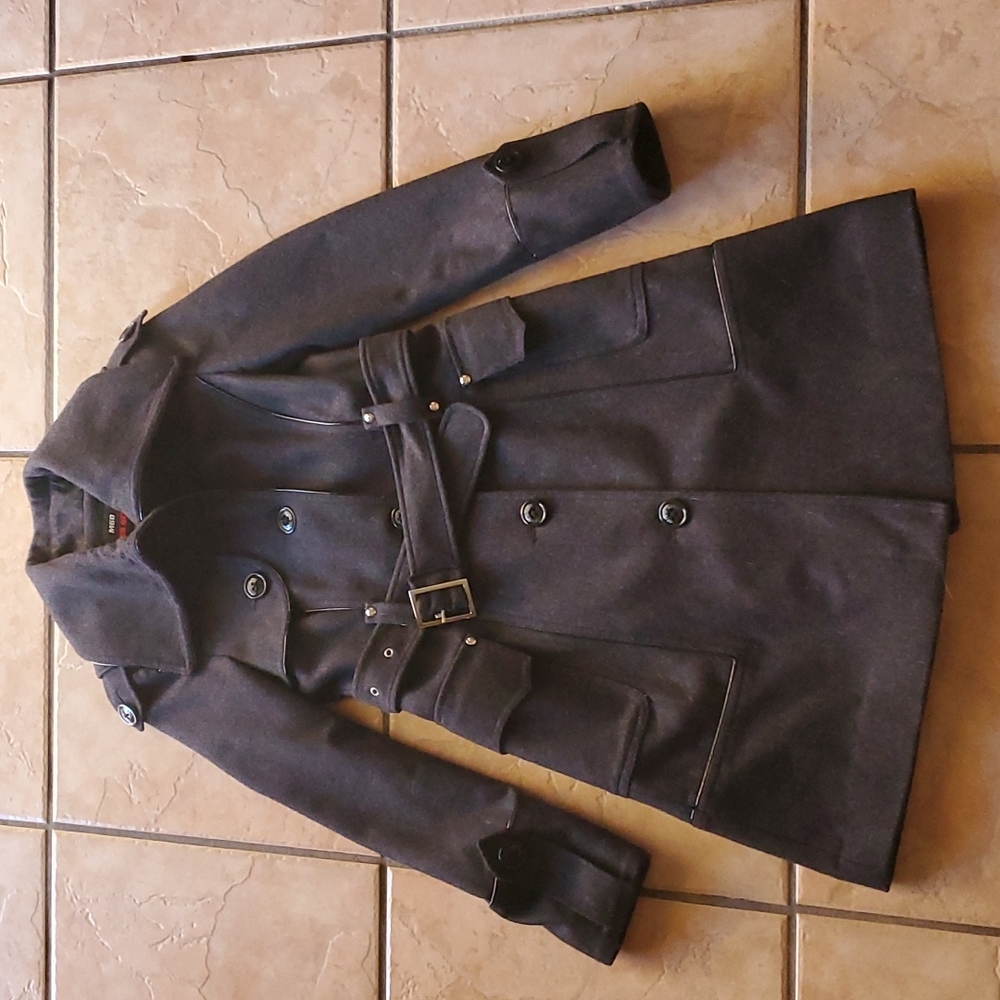 XS Miss Sixty wool long pea coat